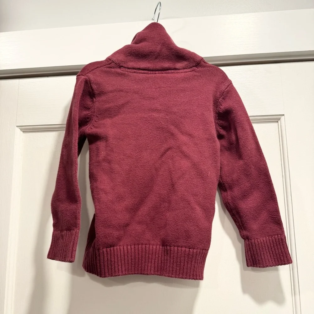 The Children’s Place Gingerbread Boy‎ 3T Christmas Sweater Burgundy Holiday Xmas